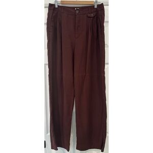A New Day Women’s High Rise Pleat Front Wide Leg Trousers